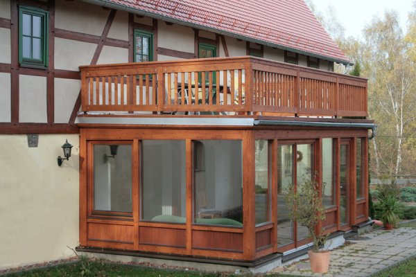 Einstöckiger Balkon