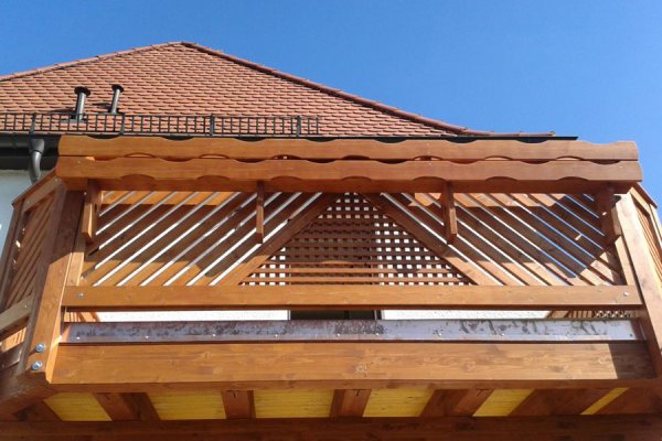Einstöckiger Balkon