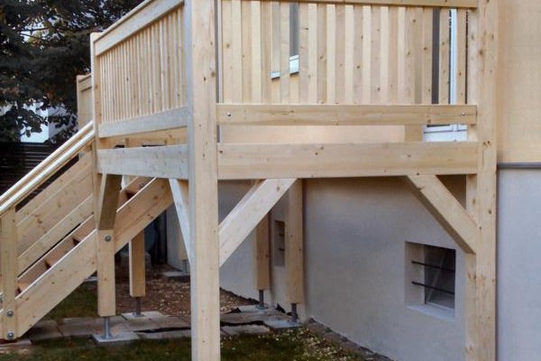 Einstöckiger Balkon