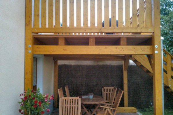 Einstöckiger Balkon