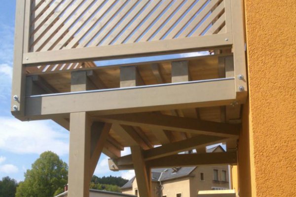 Einstöckiger Balkon