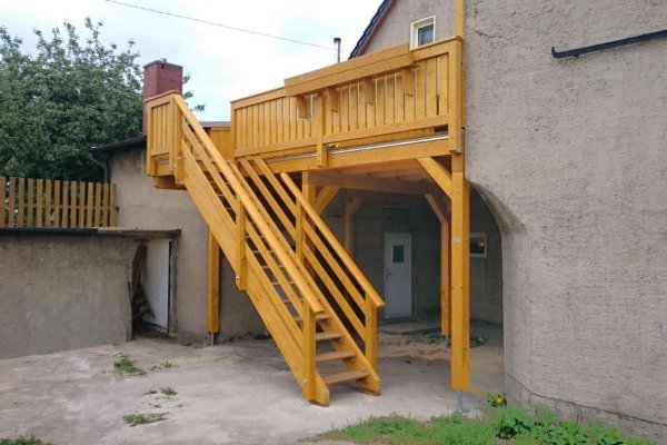 Einstöckiger Balkon