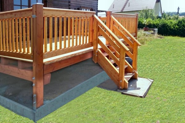 Einstöckiger Balkon