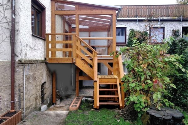 Einstöckiger Balkon