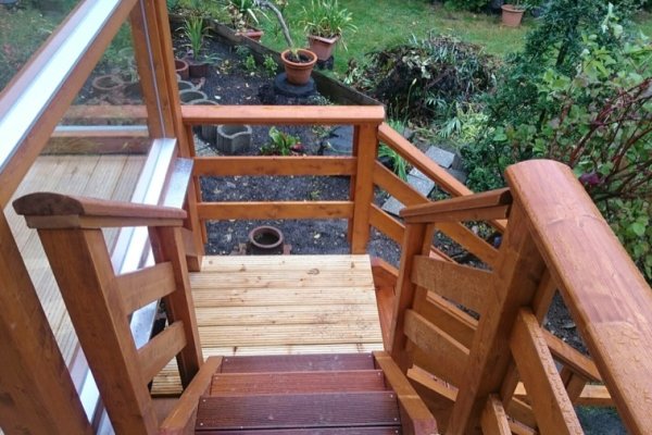 Einstöckiger Balkon
