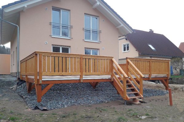 Einstöckiger Balkon