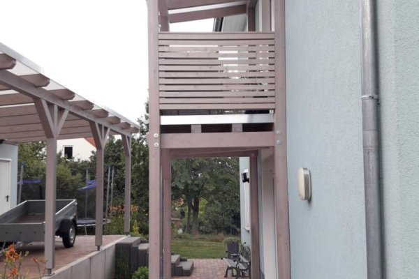 Einstöckiger Balkon