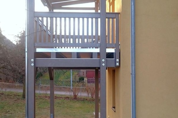 Einstöckiger Balkon