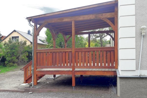 Einstöckiger Balkon