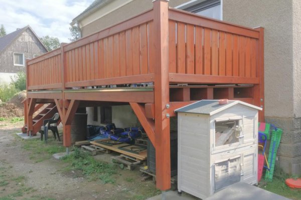 Einstöckiger Balkon