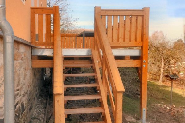 Einstöckiger Balkon