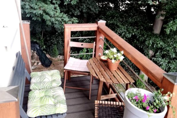 Einstöckiger Balkon