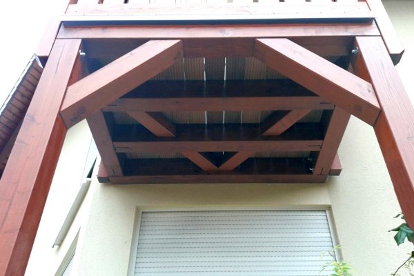 einstöckiger Balkon