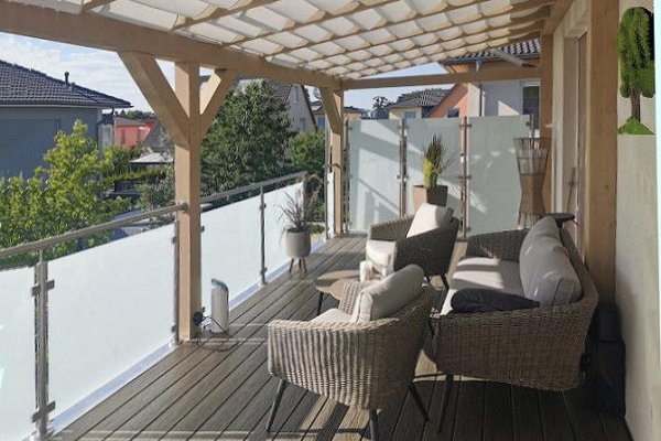 einstöckiger Balkon