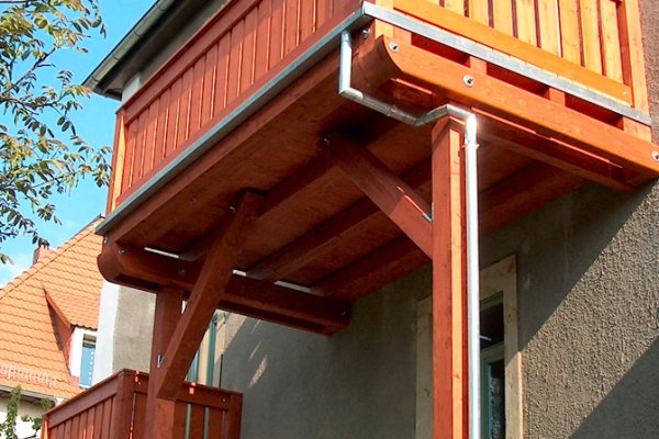 Historischer Hängebalkon