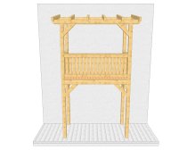 Balkon ohne Treppe