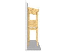 Balkon ohne Treppe