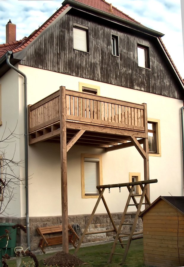 Einstöckiger Balkon