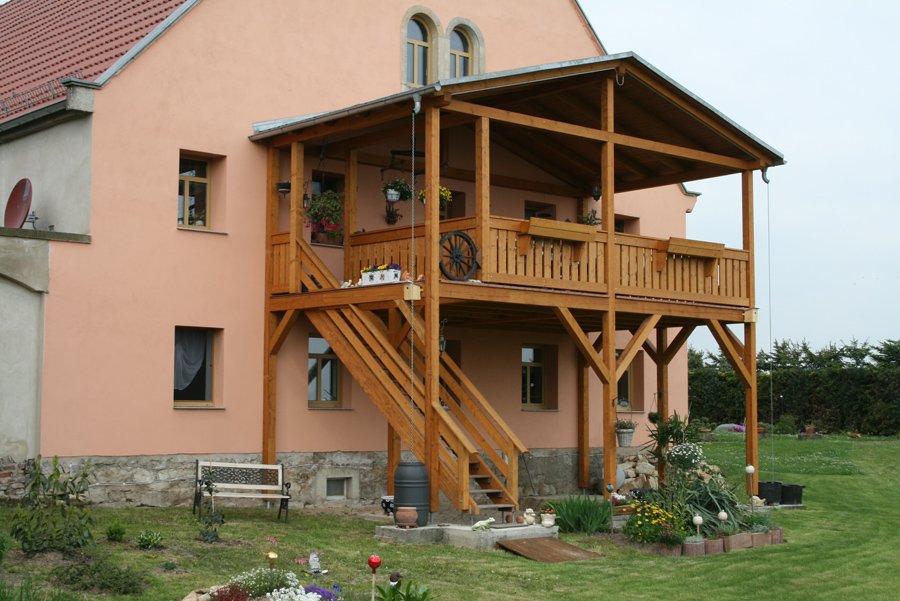 Einstöckiger Balkon