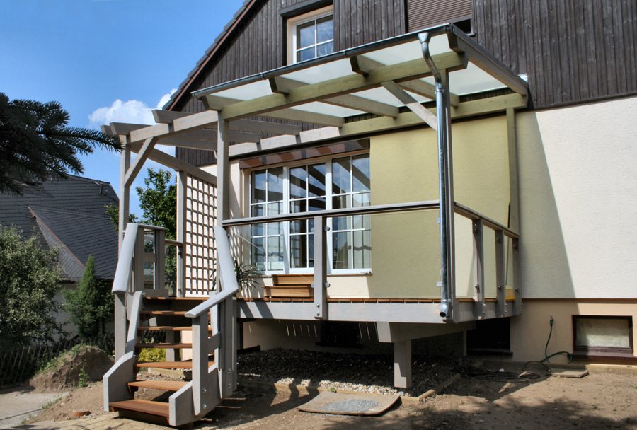 Einstöckiger Balkon