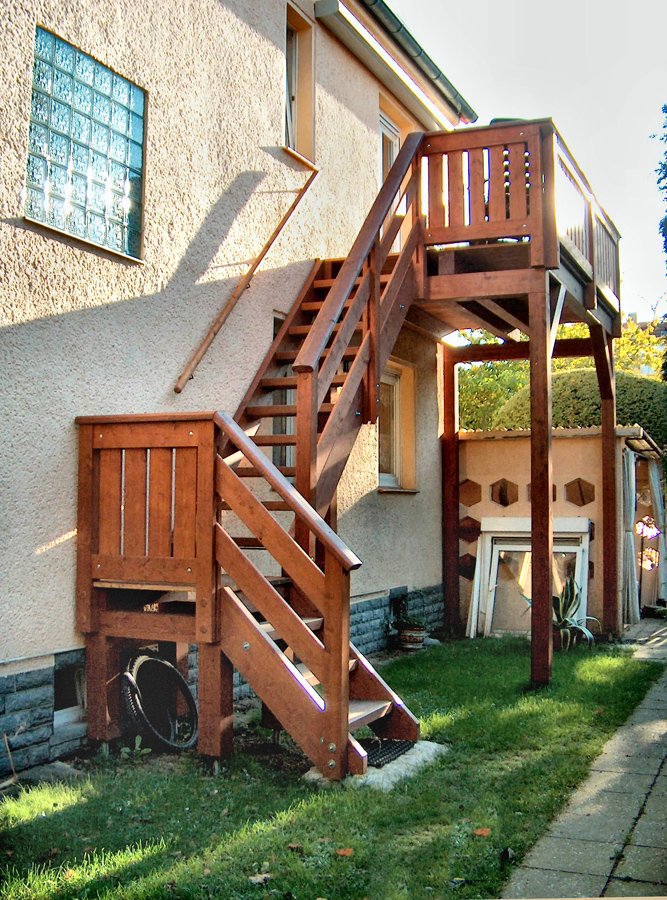 Einstöckiger Balkon