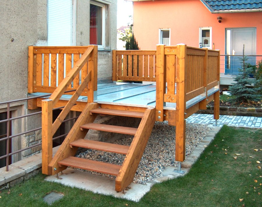 Einstöckiger Balkon