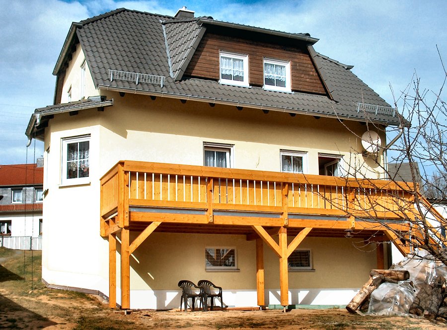 Einstöckiger Balkon