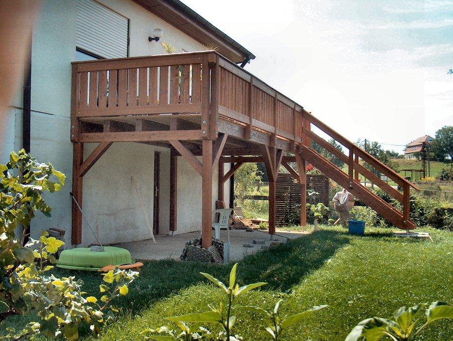 Einstöckiger Balkon