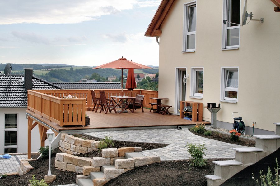 Einstöckiger Balkon