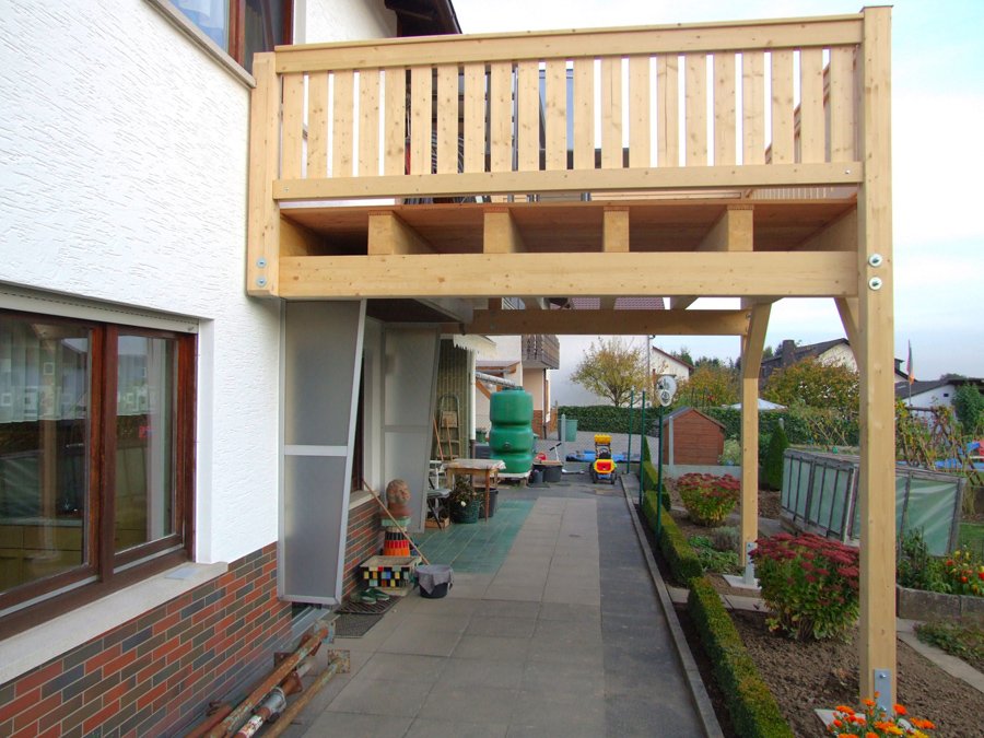 Einstöckiger Balkon