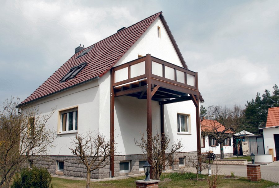 Einstöckiger Balkon