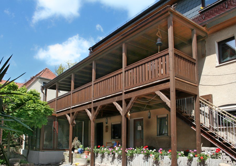 Einstöckiger Balkon