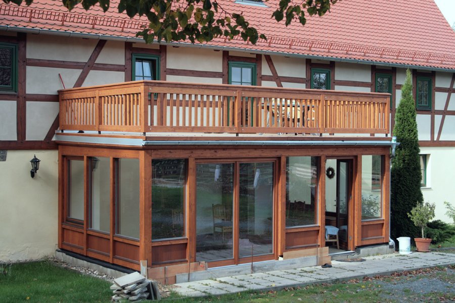 Einstöckiger Balkon