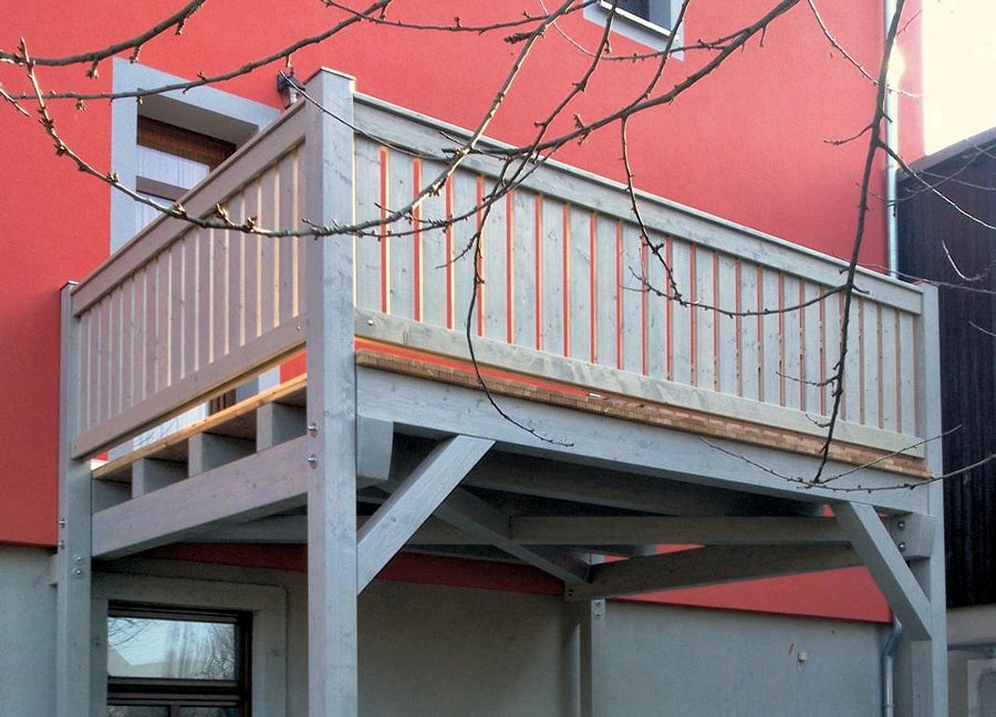 Einstöckiger Balkon