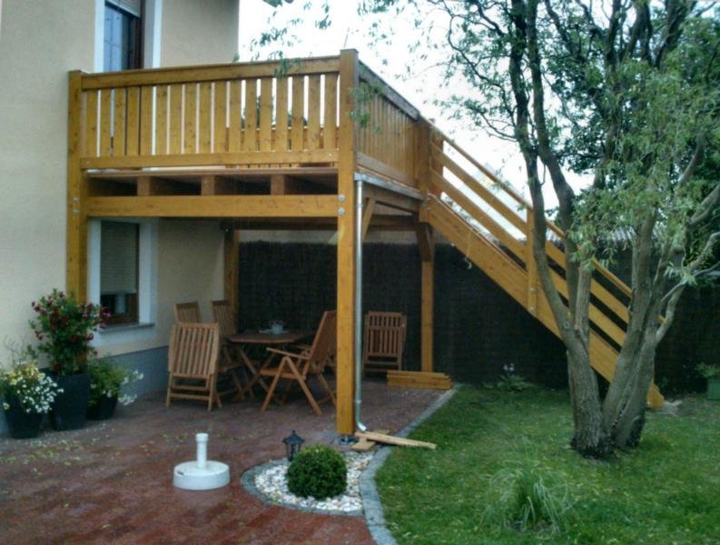 Einstöckiger Balkon