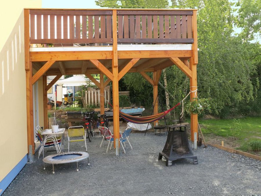 Einstöckiger Balkon