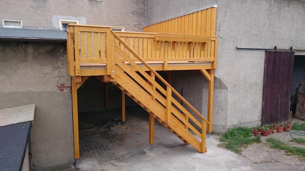 Einstöckiger Balkon