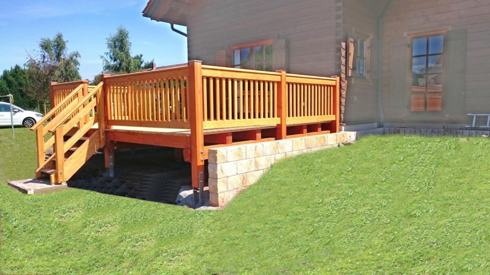 Einstöckiger Balkon