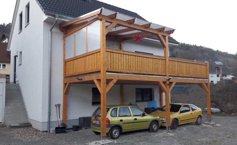 Einstöckiger Balkon