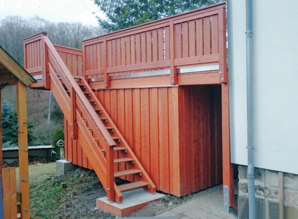 Einstöckiger Balkon