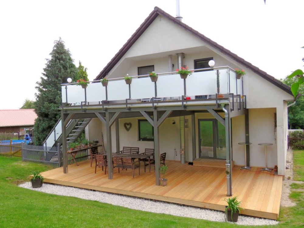 Einstöckiger Balkon