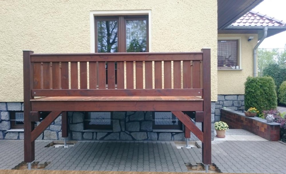 Einstöckiger Balkon