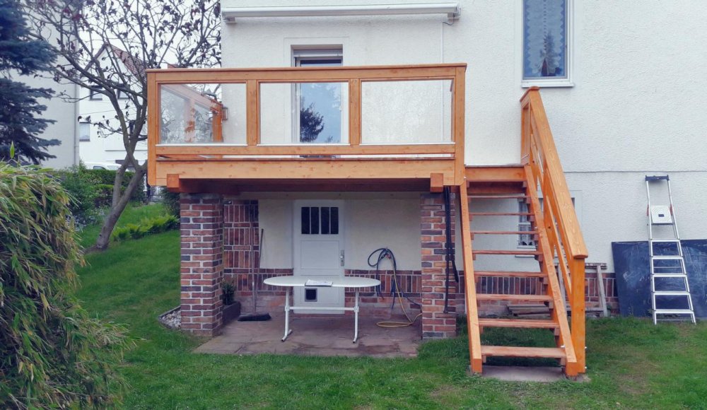 einstöckiger Balkon