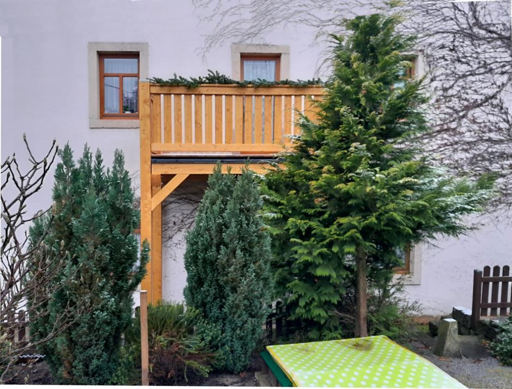 einstöckiger Balkon