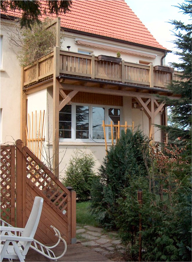 Historischer Hängebalkon