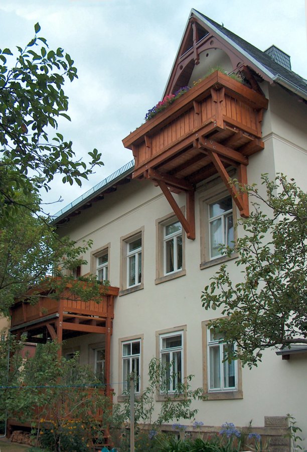 Historischer Hängebalkon