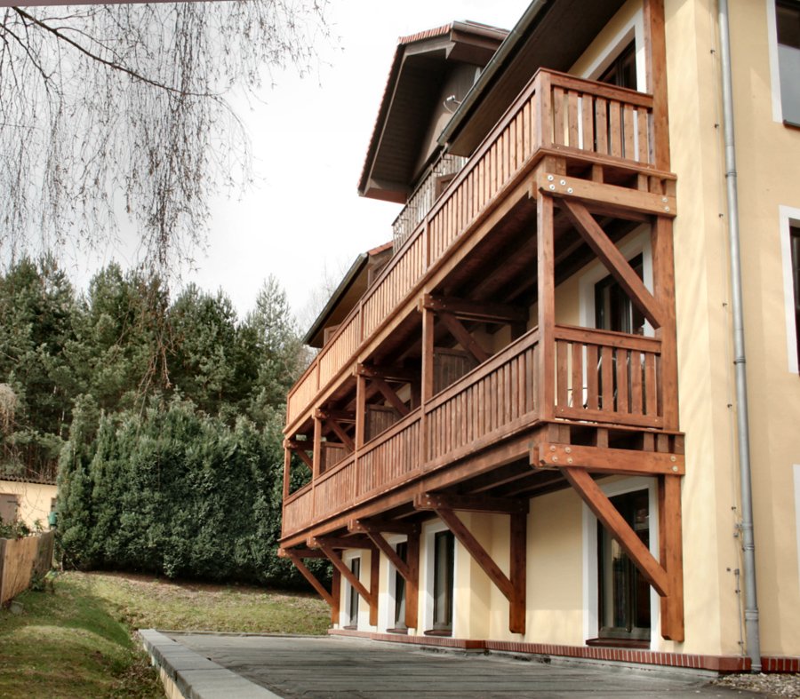 Historischer Hängebalkon